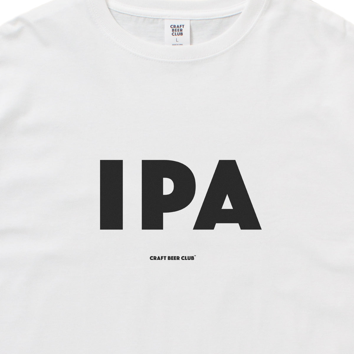 "IPA" Basic Logo Tee - White