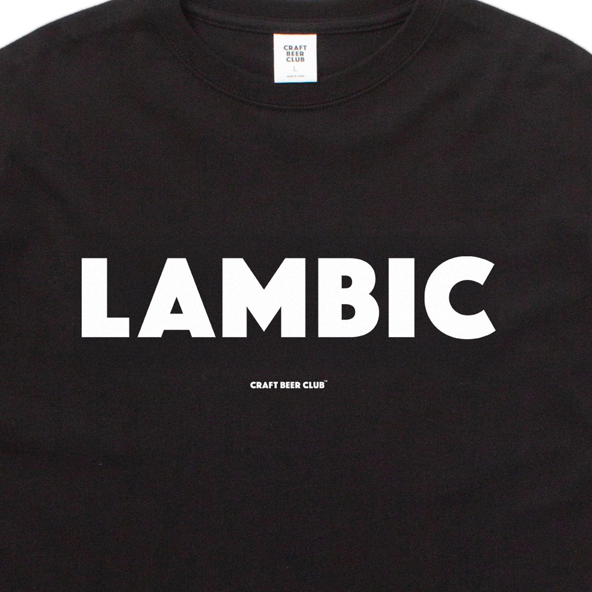 "LAMBIC" Basic Logo Tee - Black