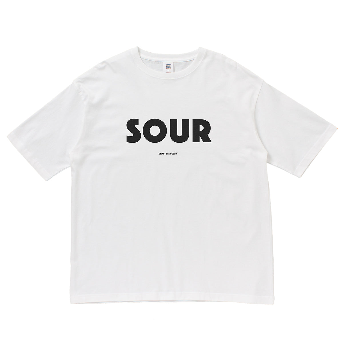 "SOUR" Basic Logo Tee - White