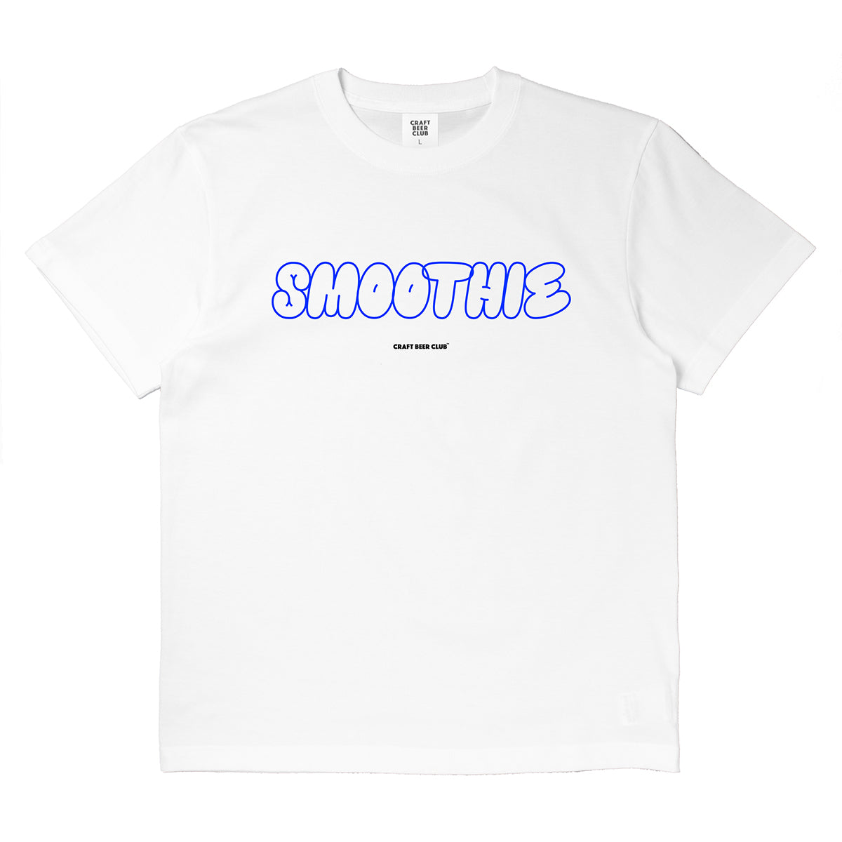 "SMOOTHIE" Bubble Logo Tee - White