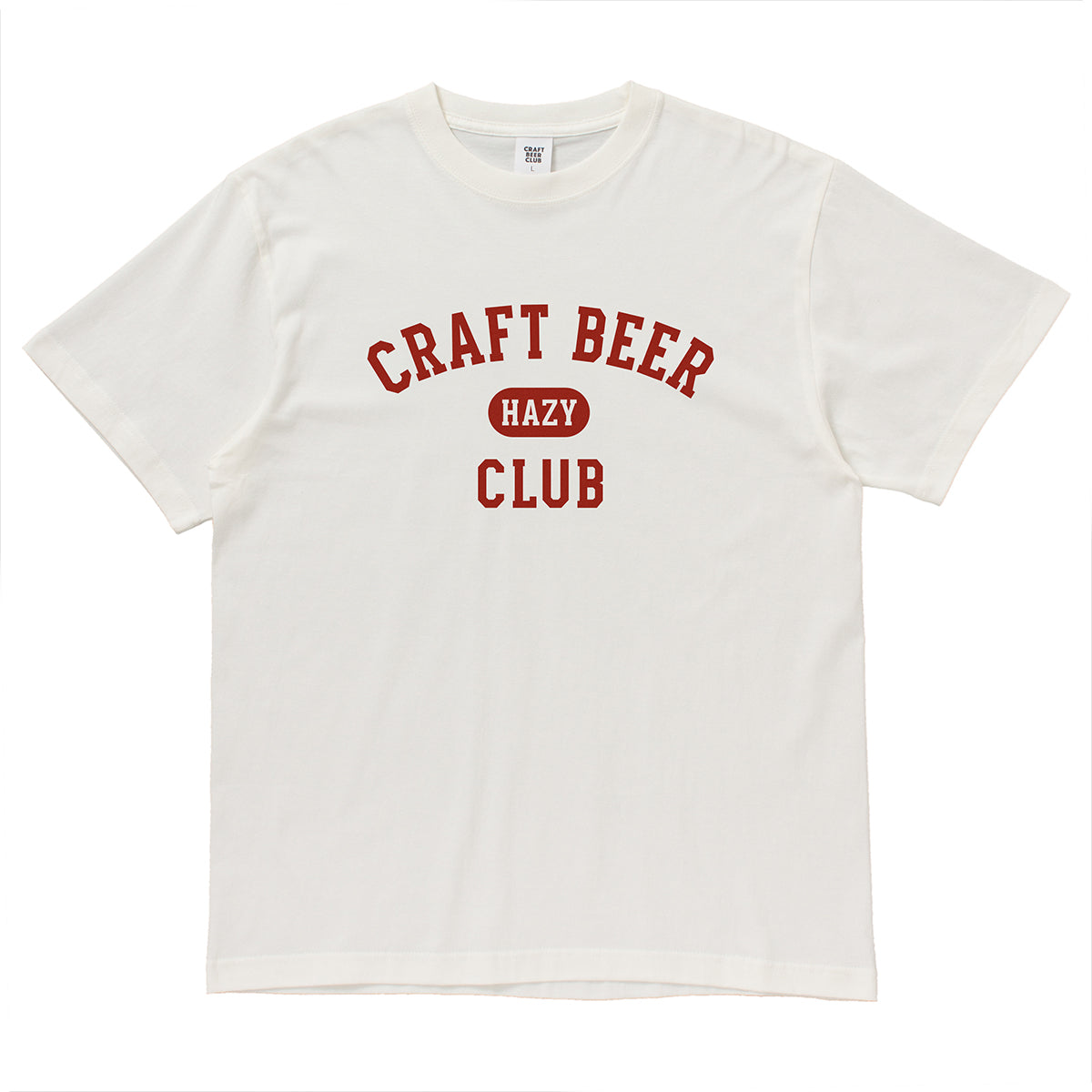 "HAZY" College Logo Tee - Natural
