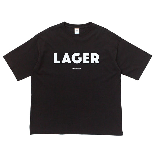"LAGER" Basic Logo Tee - Black