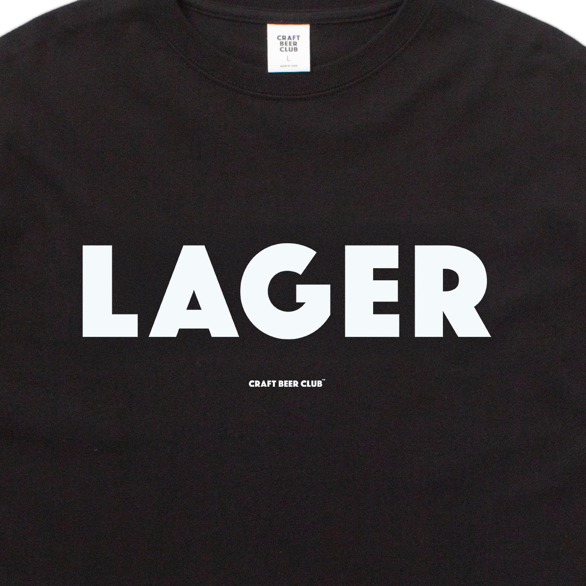"LAGER" Basic Logo Tee - Black