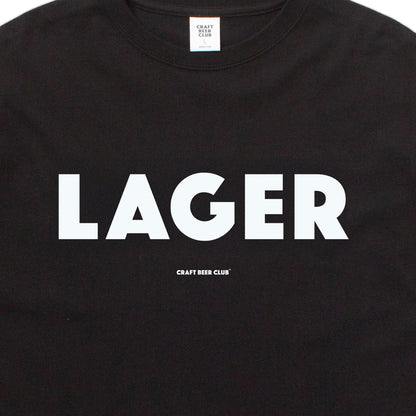 "LAGER" Basic Logo Tee - Black
