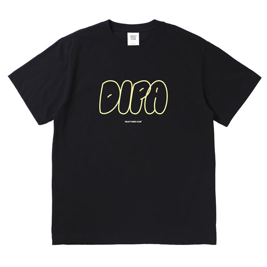 "DIPA" Bubble Logo Tee - Black