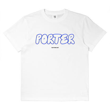"PORTER" Bubble Logo Tee - White