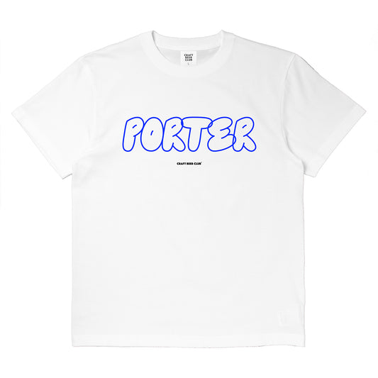 "PORTER" Bubble Logo Tee - White