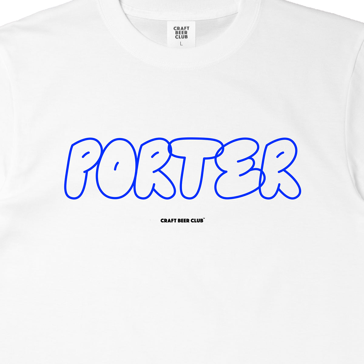 "PORTER" Bubble Logo Tee - White