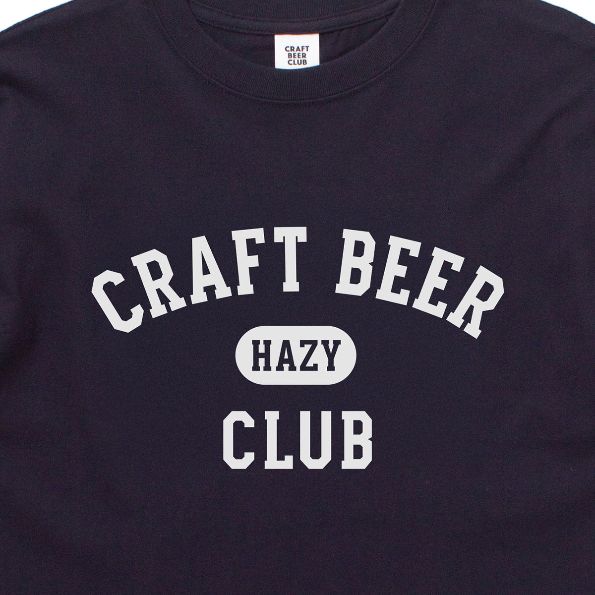 "HAZY" College Logo Tee - Navy