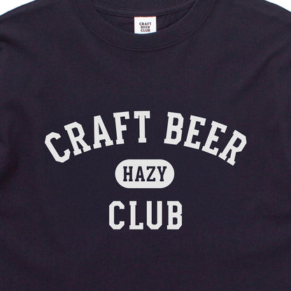 "HAZY" College Logo Tee - Navy