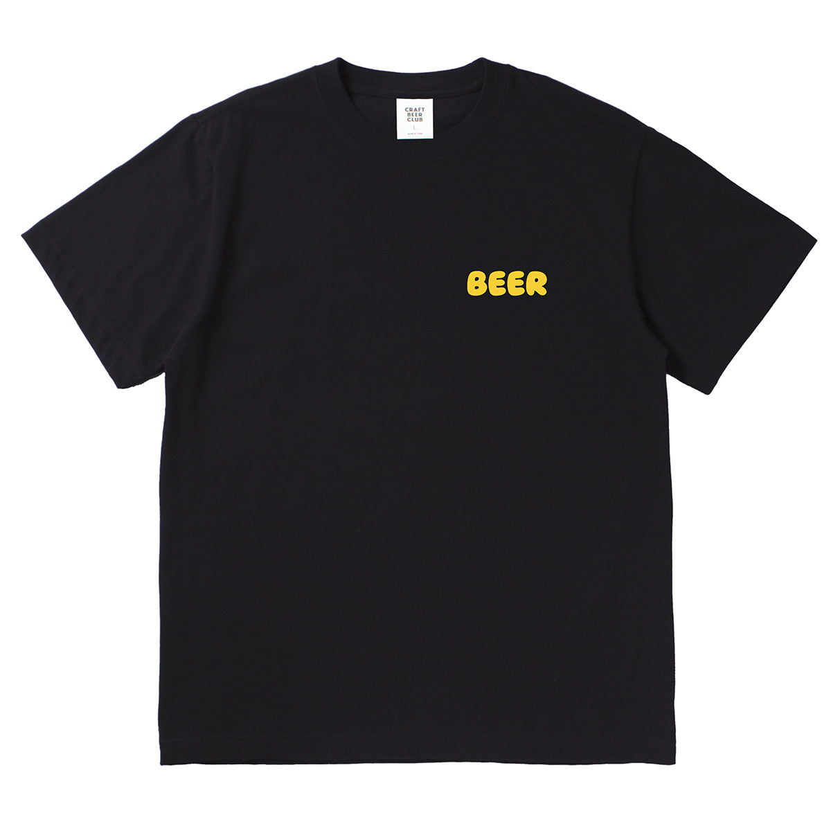 "BEER" Comic Logo Tee - Black