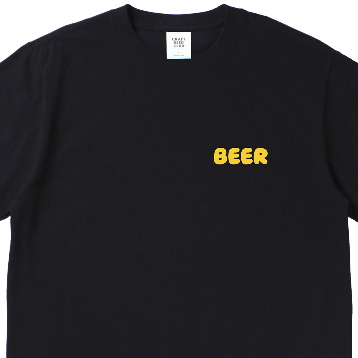 "BEER" Comic Logo Tee - Black