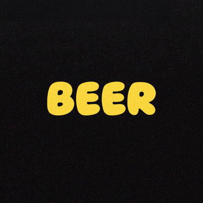 "BEER" Comic Logo Tee - Black