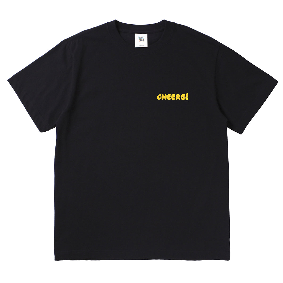 "CHEERS" Comic Logo Tee - Black