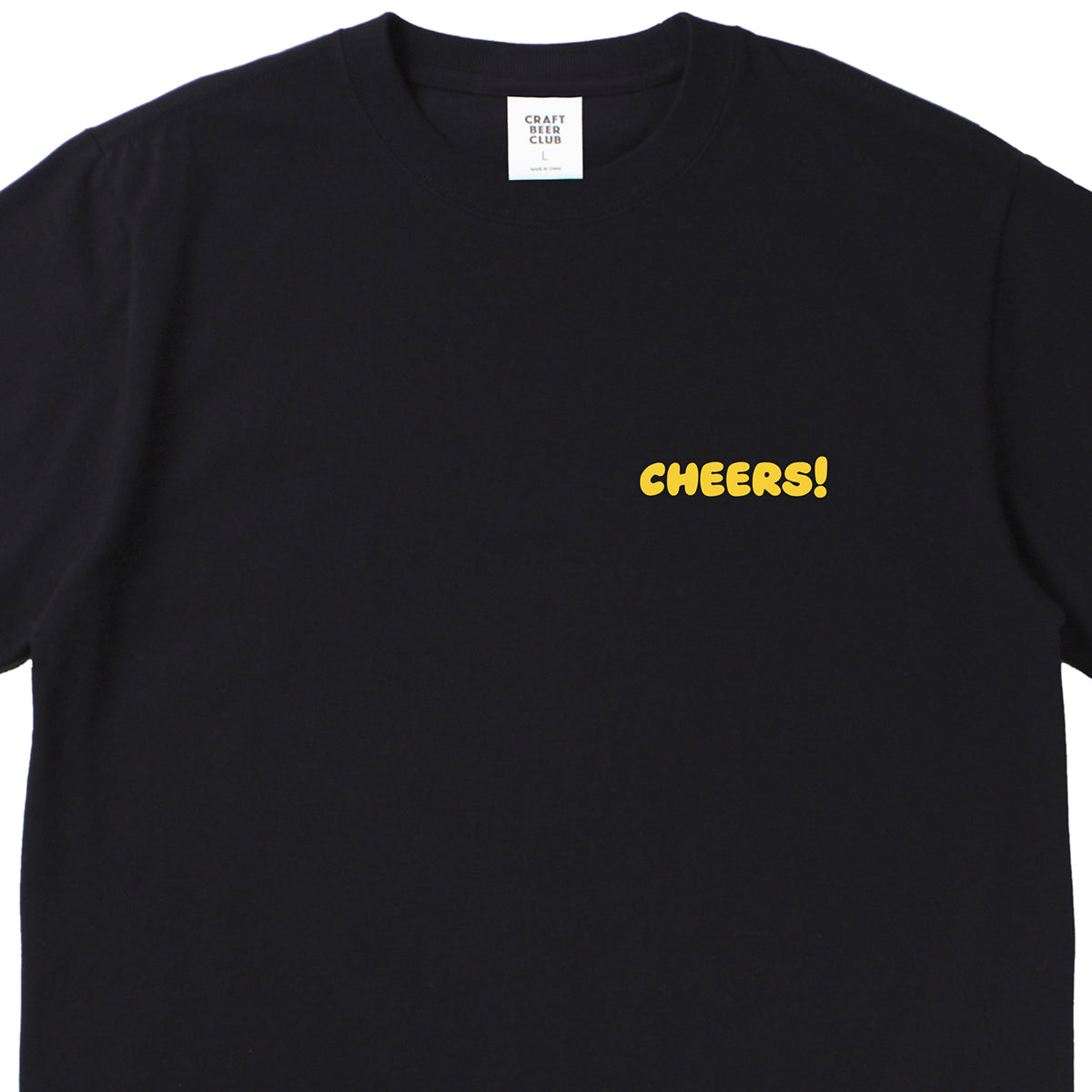 "CHEERS" Comic Logo Tee - Black
