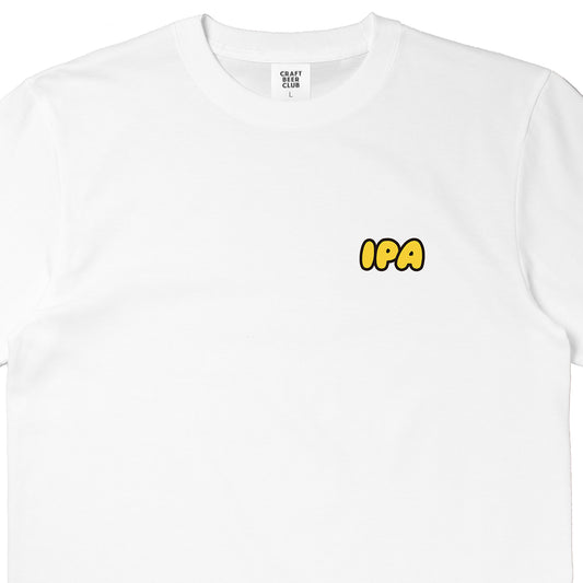 "IPA" Comic Logo Tee - White
