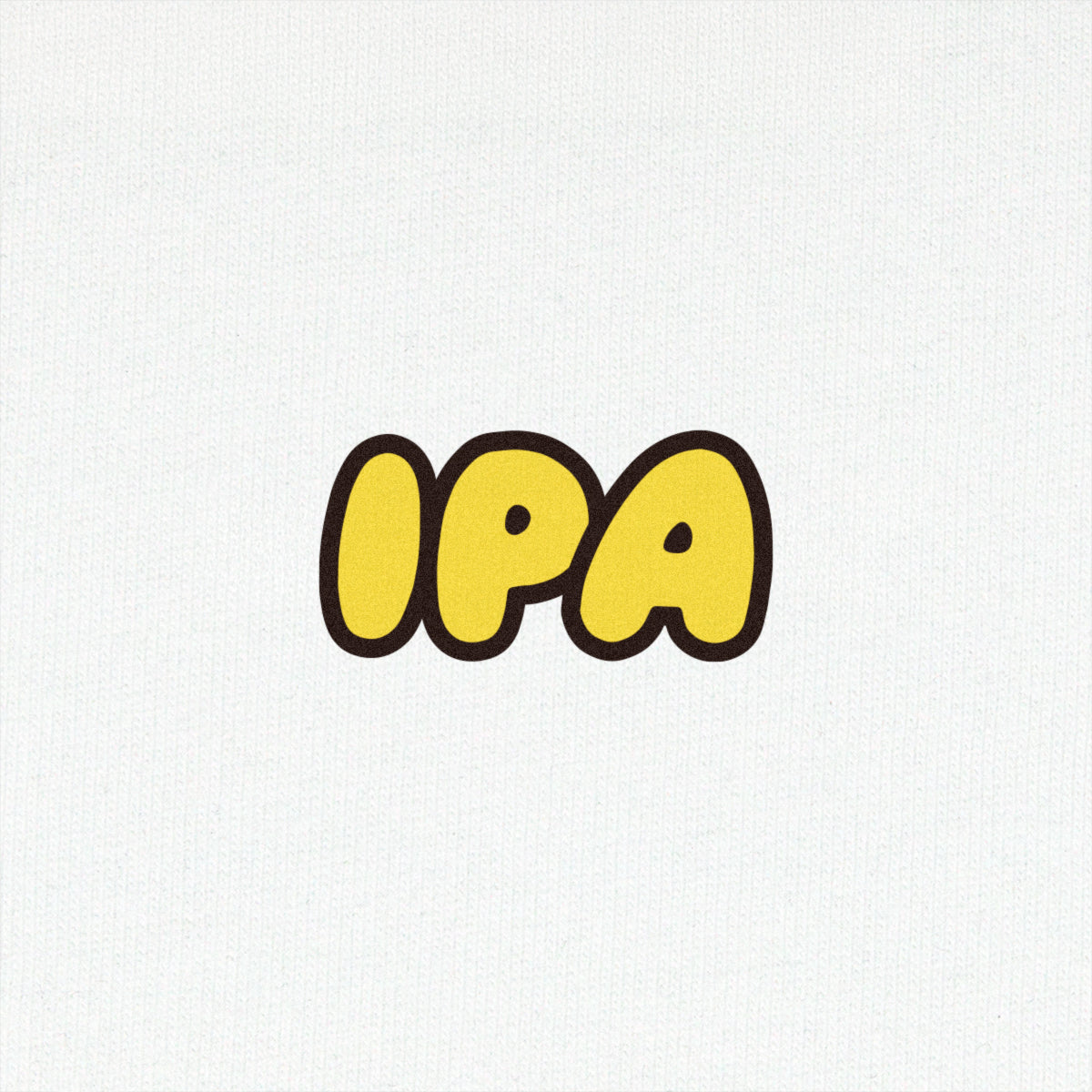 "IPA" Comic Logo Tee - White