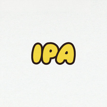 "IPA" Comic Logo Tee - White
